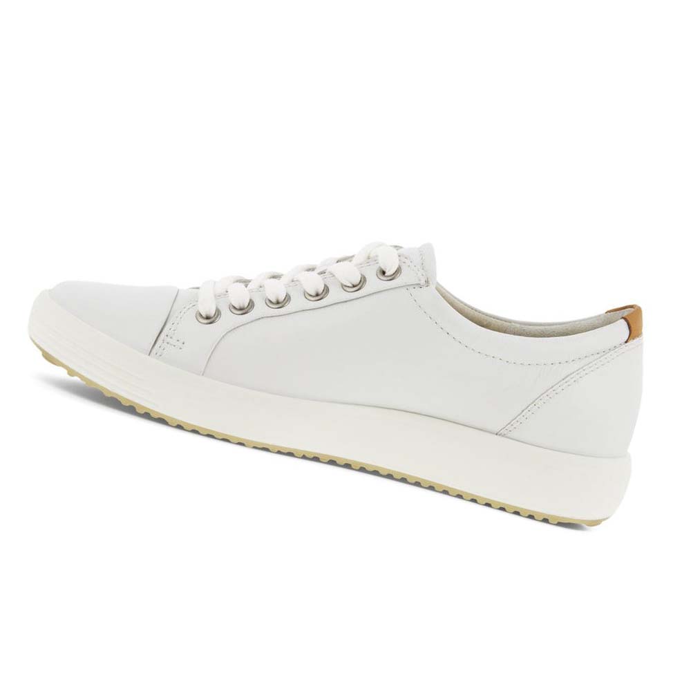 Women's Ecco Soft 7 Sneakers White | Canada 232GSO